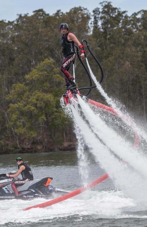 The Flyboard X water jet powered machine is the most anticipated extreme water sport to hit Australian shores © Gold Coast Marine Expo www.gcmarineexpo.com.au